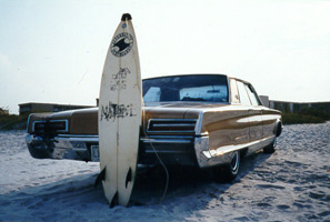 1966 New Yorker beach rear view